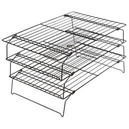 Trzypoziomowa składana kratka do studzenia domowych wypieków - dł. 40 x szer. 25 cm - Wilton