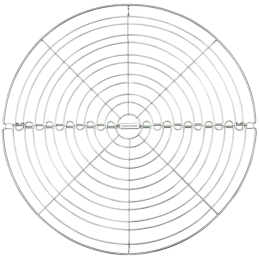 Składana metalowa kratka do pieczenia i studzenia wypieków - śr. 32 cm - nr. kat. 630720 Tescoma