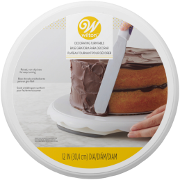 śr. 30 cm - plastikowa patera obrotowa do dekorowania domowych tortów - Wilton