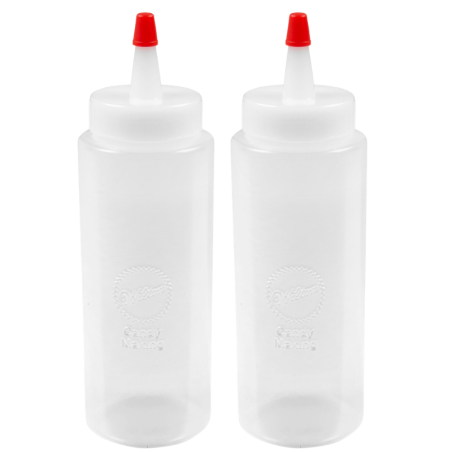 2 szt. Zestaw butelek z dozownikiem do nakładania sosów i dekorowania - poj. 177 ml - Wilton