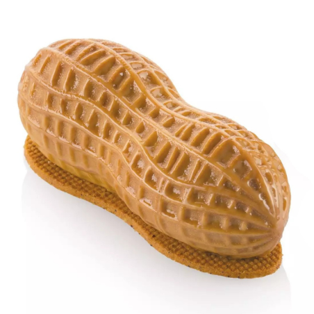 Arachide 100 Silikomart - zestaw do monoporcji - fistaszki - forma silikonowa z wykrojnikiem - poj. 100 ml x 6 porcji