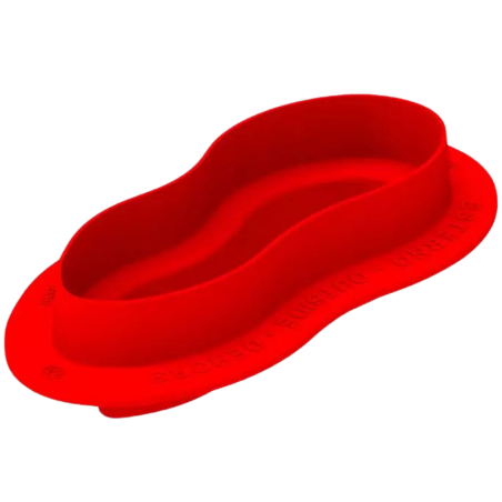 Arachide 100 Silikomart - zestaw do monoporcji - fistaszki - forma silikonowa z wykrojnikiem - poj. 100 ml x 6 porcji