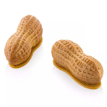 Arachide 30 Silikomart - zestaw do mini deserów - fistaszki - forma silikonowa z wykrojnikiem - poj. 30 ml x 12 porcji