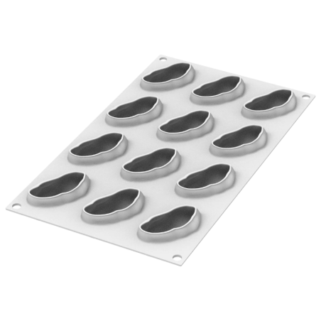 Pistacchio 30 Silikomart - zestaw do mini deserów - pistacje - forma silikonowa z wykrojnikiem - poj. 30 ml x 12 porcji