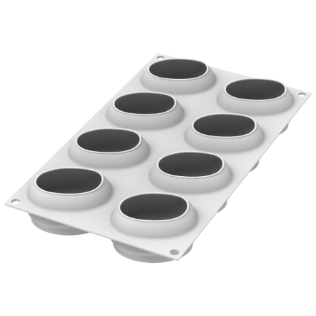 Caffè 110 Silikomart - zestaw do monoporcji - ziarna kawy - forma silikonowa z wykrojnikiem - poj. 112 ml x 8 porcji