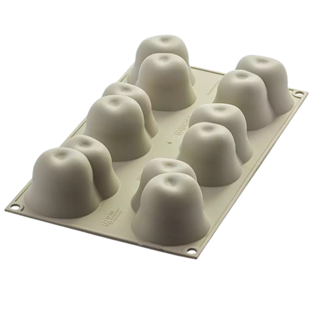 Wiśnie - forma silikonowa do owocowych deserów - Rosso Ciliegia Silikomart - poj. 105 ml x 6 porcji