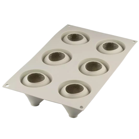 Fragole e Panna Silikomart - forma silikonowa do owocowych deserów - truskawki - poj. 95 ml x 6 porcji