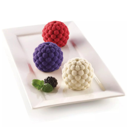 Segreti del Bosco Silikomart - forma silikonowa do owocowych deserów - jeżyny - po. 115 ml x 6 porcji