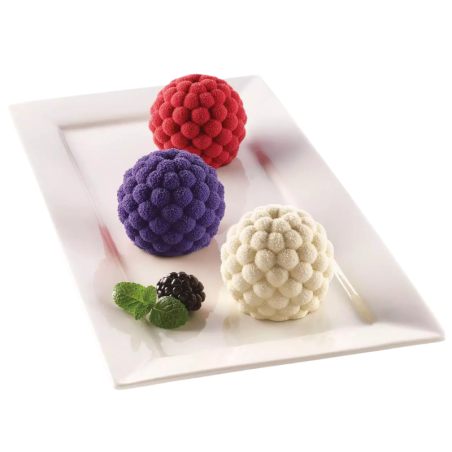 Segreti del Bosco Silikomart - forma silikonowa do owocowych deserów - jeżyny - po. 115 ml x 6 porcji