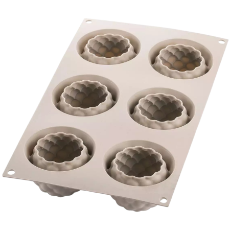 Segreti del Bosco Silikomart - forma silikonowa do owocowych deserów - jeżyny - po. 115 ml x 6 porcji