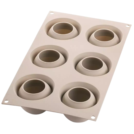 Inspirazioni di Frutta Silikomart - forma silikonowa do owocowych deserów - jabłka i brzoskwinie - poj. 118 ml x 6 porcji