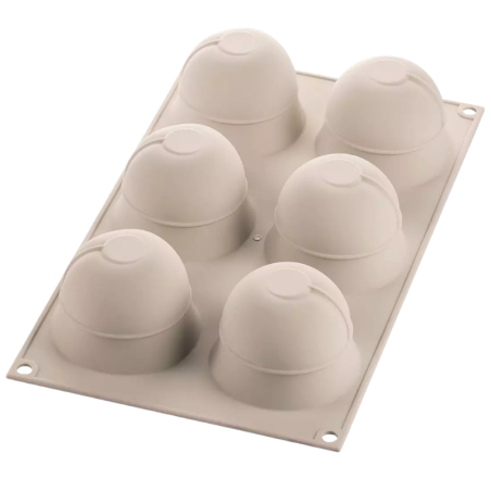 Inspirazioni di Frutta Silikomart - forma silikonowa do owocowych deserów - jabłka i brzoskwinie - poj. 118 ml x 6 porcji