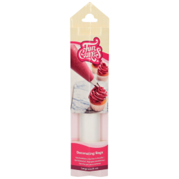 op. 10 szt. Jednorazowe worki cukiernicze - dł. 41 x szer. 21 cm - transparentne rękawy z antypoślizgowego tworzywa