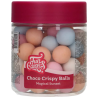 op. 130 g Pastelowe chrupiące kulki czekoladowe do dekoracji - śr. 20 mm - choco crispy balls magical sunset - Fun Cakes