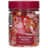 op. 70 g Walentynkowa mieszanka posypek cukrowych do dekoracji - Secret Valentine - Fun Cakes
