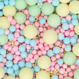 op. 80 g Pastel Perfect - mieszanka perełek cukrowych w różnych rozmiarach - posypka dekoracyjna - Fun Cakes