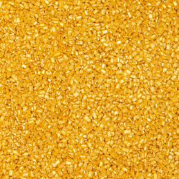 op. 1 kg Złote kryształki cukrowe - chrupiąca posypka dekoracyjna - dł. 3-6 mm