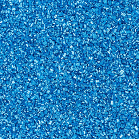 op. 1 kg Niebieskie kryształki cukrowe - chrupiąca posypka dekoracyjna - dł. 3-6 mm