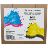 op. 4 x 100 ml Tusz spożywczy w płynie - zestaw czterech podstawowych kolorów - nr. kat. WS-LD-SET-100 Food Colours
