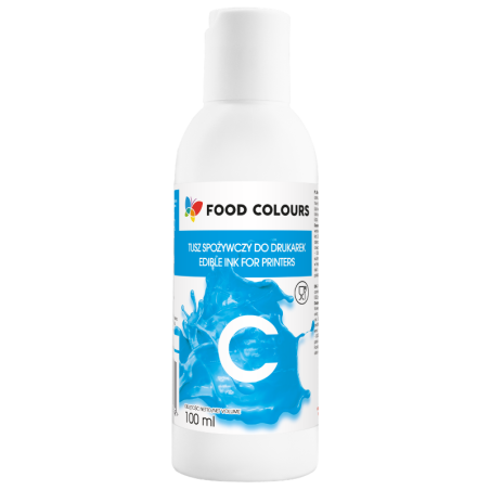 op. 4 x 100 ml Tusz spożywczy w płynie - zestaw czterech podstawowych kolorów do drukarek - nr. kat. WS-LD-SET-100 Food Colours