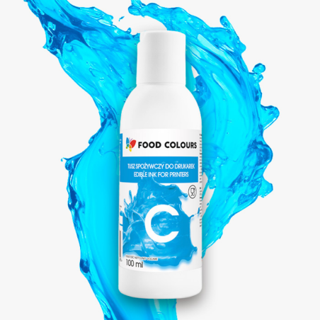 op. 4 x 100 ml Tusz spożywczy w płynie - zestaw czterech podstawowych kolorów do drukarek - nr. kat. WS-LD-SET-100 Food Colours
