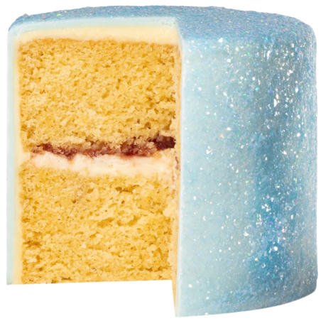 op. 3 g Blue Aquamarine Magic Sparkles - opalizujący brokat spożywczy do kreatywnych dekoracji