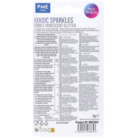 op. 3 g Dreamy Unicorn Magic Sparkles - opalizujący brokat spożywczy do kreatywnych dekoracji