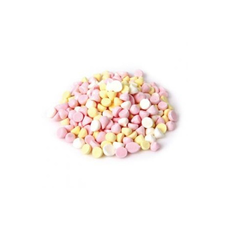 op. 300 g Mini beziki - pastelowy mix kolorów - posypka dekoracyjna - śr. 10 mm