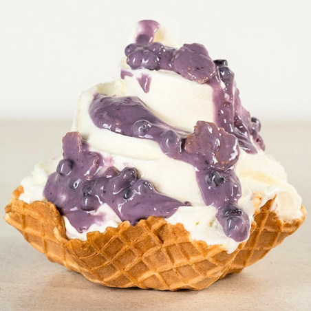 op. 3 kg Pasta Variegato Waferini Mirtillo & Lavanda Babbi - krem jogurtowo-jagodowy z chrupiącymi wafelkami i aromatem lawendy