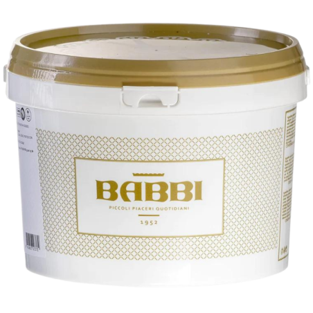 op. 3 kg Pasta Variegato Waferini Limone Babbi - krem cytrynowy z kawałkami chrupiących wafelków i ciasteczek