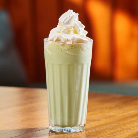 op. 0.7 l Matcha Green Tea - słodzony koncentrat zielonej herbaty - baza do napojów - Le Concentré de Monin - szklana butelka