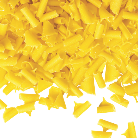 1 kg POSYPKA CYTRYNOWA BARBARA DECOR dekoracyjne żółte wiórki z białej czekolady 9 x 5 mm (produkt konfekcjonowany)