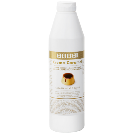 op. 1 kg Topping Creme Caramel - 13205 Babbi - polewa dekoracyjna do lodów i deserów - karmelowo-waniliowa