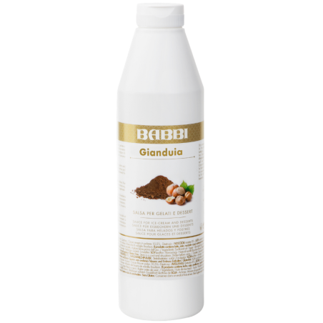 op. 1 kg Topping Gianduia - 13243 Babbi - polewa dekoracyjna do lodów i deserów - krem z orzechów laskowych i kakao