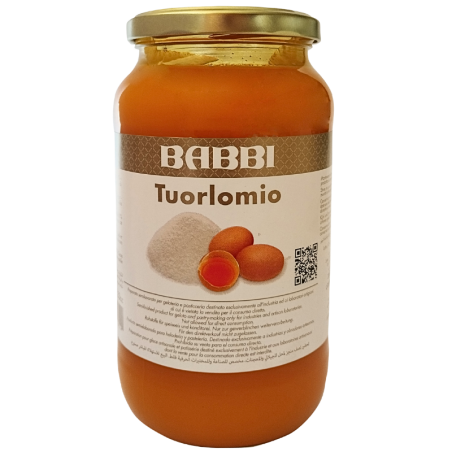 op. 1.2 kg Pasteryzowane żółtka jaj z cukrem i ekstraktem waniliowym - Tuorlomio - nr. kat. 12812 Babbi