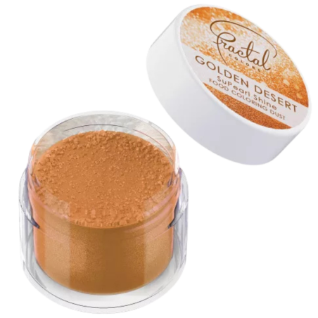 op. 2.0 g Złoty błyszczący pyłek barwiący do dekoracji - Golden Desert Supearl Shine Dust Fractal Colors