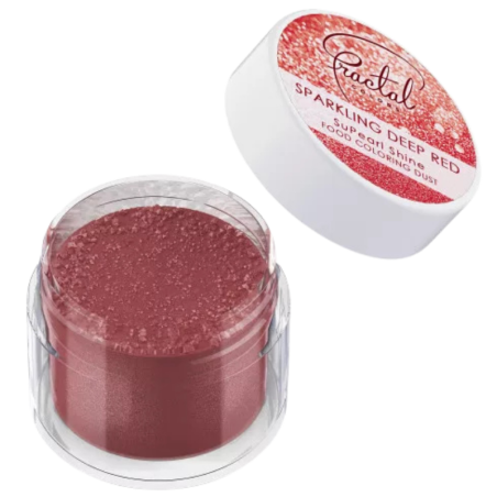 op. 3.5 g Czerwony błyszczący pyłek barwiący do dekoracji - Sparkling Deep Red Supearl Shine Dust Fractal Colors