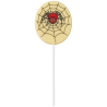 op. 25 g - Pająk - dekoracyjny lizak z białej czekolady na Halloween - dł. 156 x szer. 56 mm