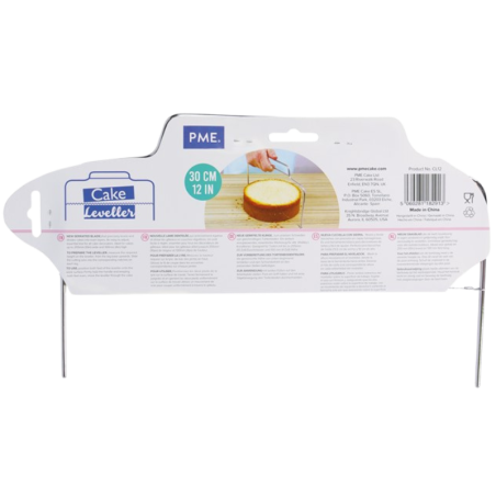 Nóż strunowy do wyrównywania i krojenia biszkoptów na równe blaty - dł. 30 x szer. 20 cm - PME Cake
