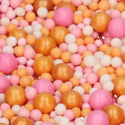 op. 80 g Summer Sunset - mieszanka perełek cukrowych w różnych rozmiarach - posypka dekoracyjna - Fun Cakes