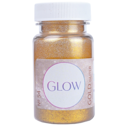 op. 8 g Glow Gold Glitter - złoty brokat do kreatywnych dekoracji spożywczych - No.54 Sweet Decor