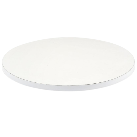 śr. 50 cm x wys. 1.2 cm Biały podkład pod tort bez wzoru - gruba podkładka do transportu i serwowania ciast