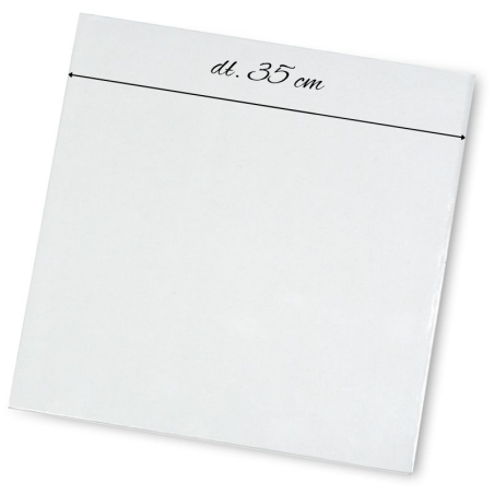 Biały kwadratowy podkład pod tort - bez wzoru - gruba podkładka do transportu i serwowania ciast