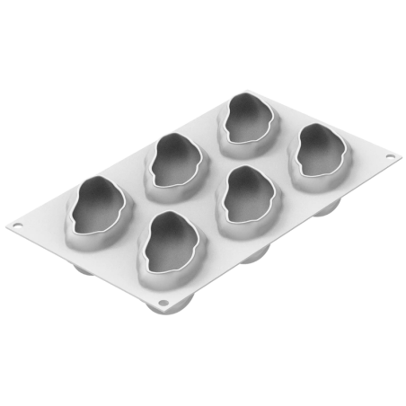 Pistacchio 120 Silikomart - zestaw do monoporcji - pistacje - forma silikonowa z wykrojnikiem - poj. 120 ml x 6 porcji