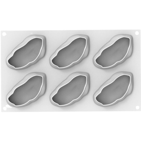 Pistacchio 120 Silikomart - zestaw do monoporcji - pistacje - forma silikonowa z wykrojnikiem - poj. 120 ml x 6 porcji