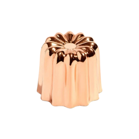 op. 1 szt. Miedziana foremka do wypieku Cannelés - śr. 45 x wys. 45 mm - nr. kat. 10-682045 de Buyer