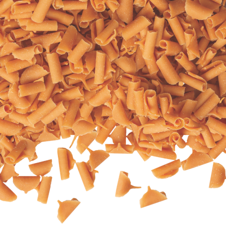 1 kg POSYPKA KARMELOWA 3325293 BARBARA DECOR dekoracyjne wiórki z białej czekolady 9 x 5 mm