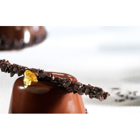 op. 5 kg Ciemna posypka czekoladowa - dł. 2.7-6.5 mm - Dark Chocolate Flakes Large Callebaut