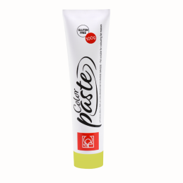 op. 100 g COLORPASTE LIPO GIALLO LIME 23328 MODECOR - limonkowy barwnik na bazie tłuszczu roślinnego - do barwienia czekolady