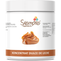 zdjęcie poglądowe opakowania produktu z etykietą producenta - naturalny krem kajmakowy Sempre Ingredients